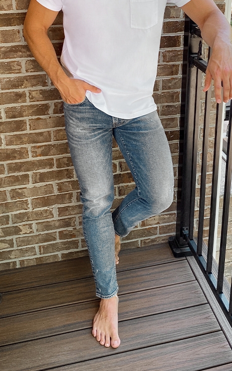 a&f mens cropped jeans