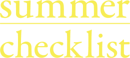 summer checklist