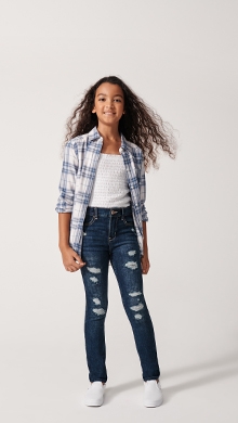 girls distressed jeans