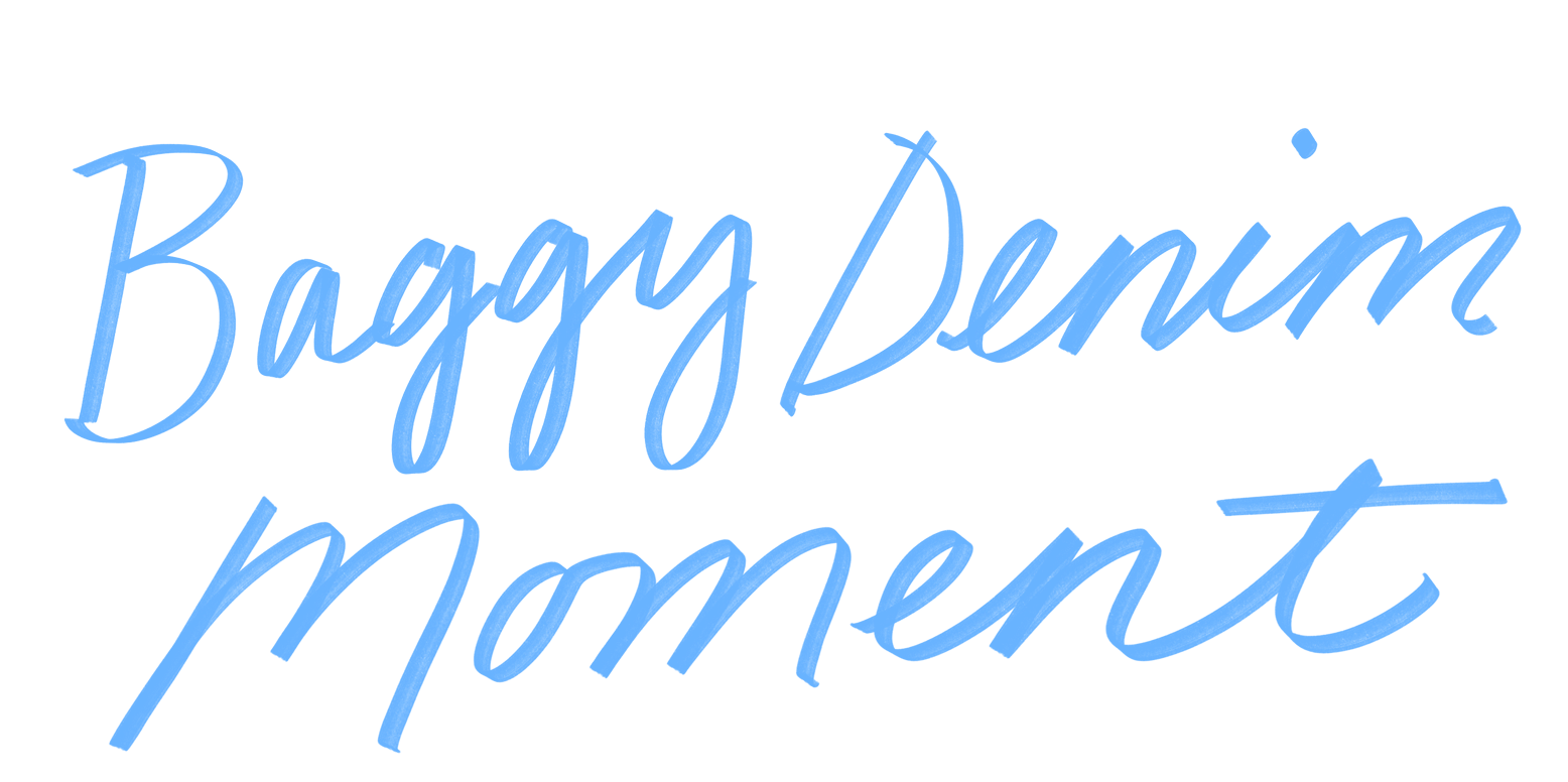 baggy denim moment