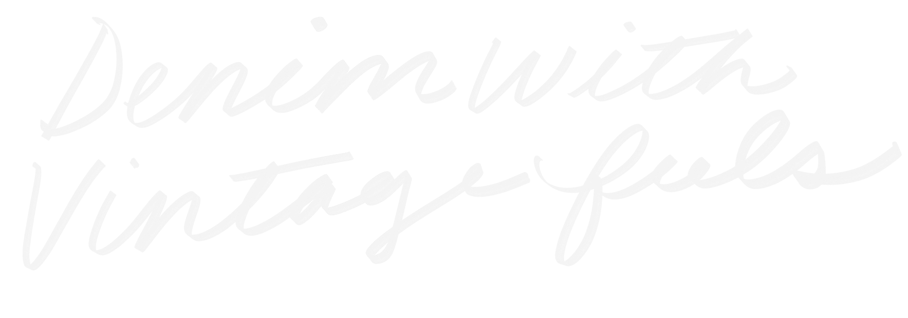 denim with vintage feels