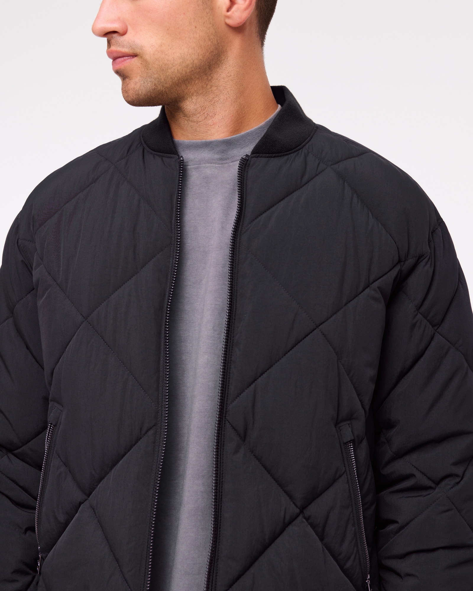YPB Quilted Bomber Jacket