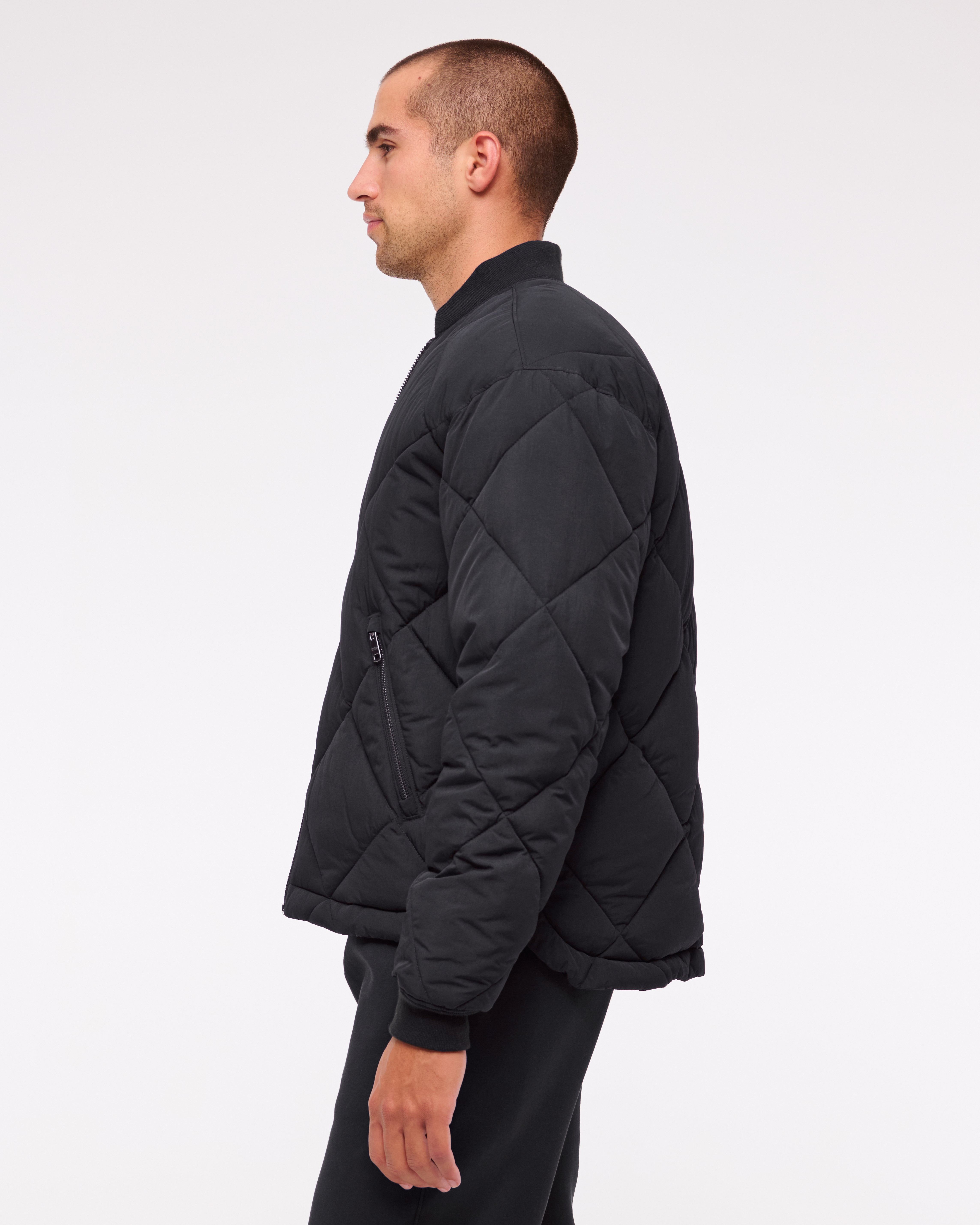 Quilted bomber hotsell