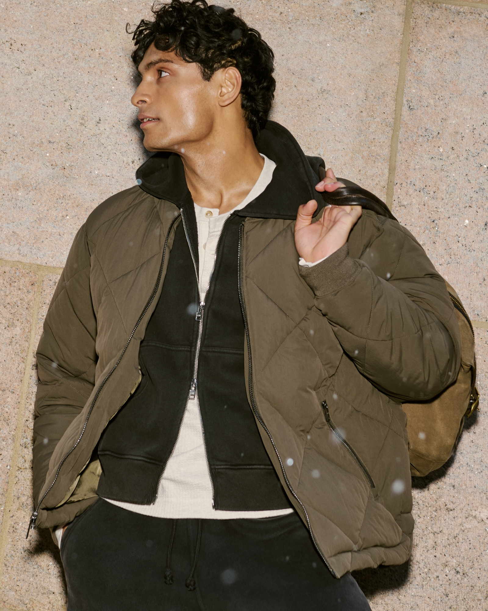 YPB Quilted Bomber Jacket