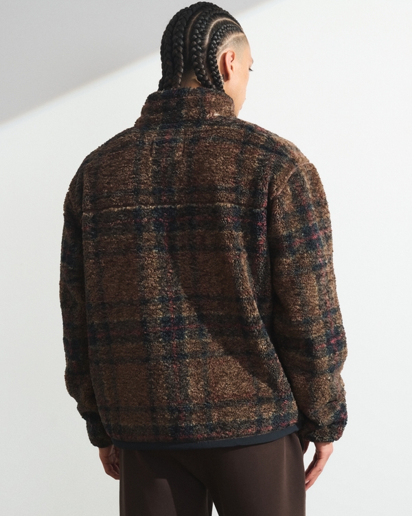 Men's Full-Zip Sherpa Jacket | Men's Coats & Jackets | Abercrombie.com