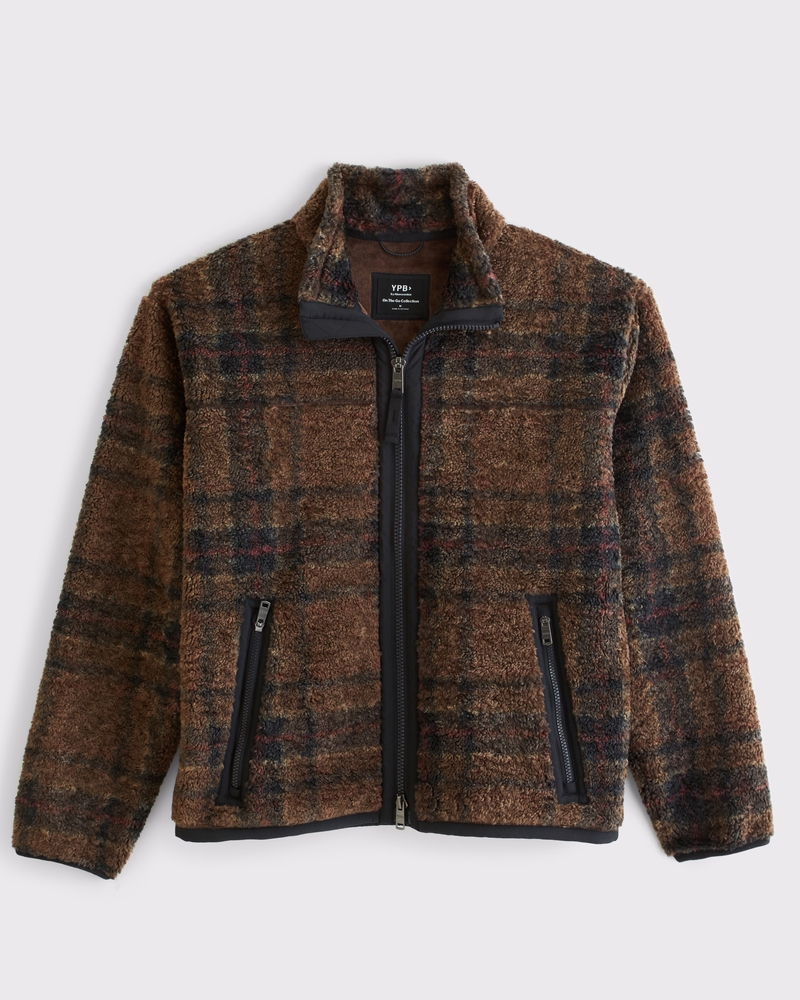Men's Full-Zip Sherpa Jacket | Men's Coats & Jackets | Abercrombie.com