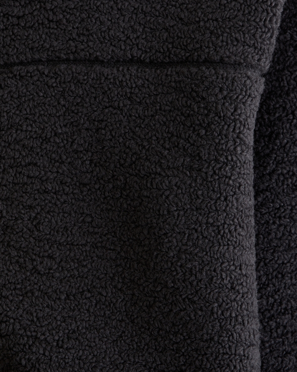 Full-Zip Sherpa Jacket, Charcoal view 2