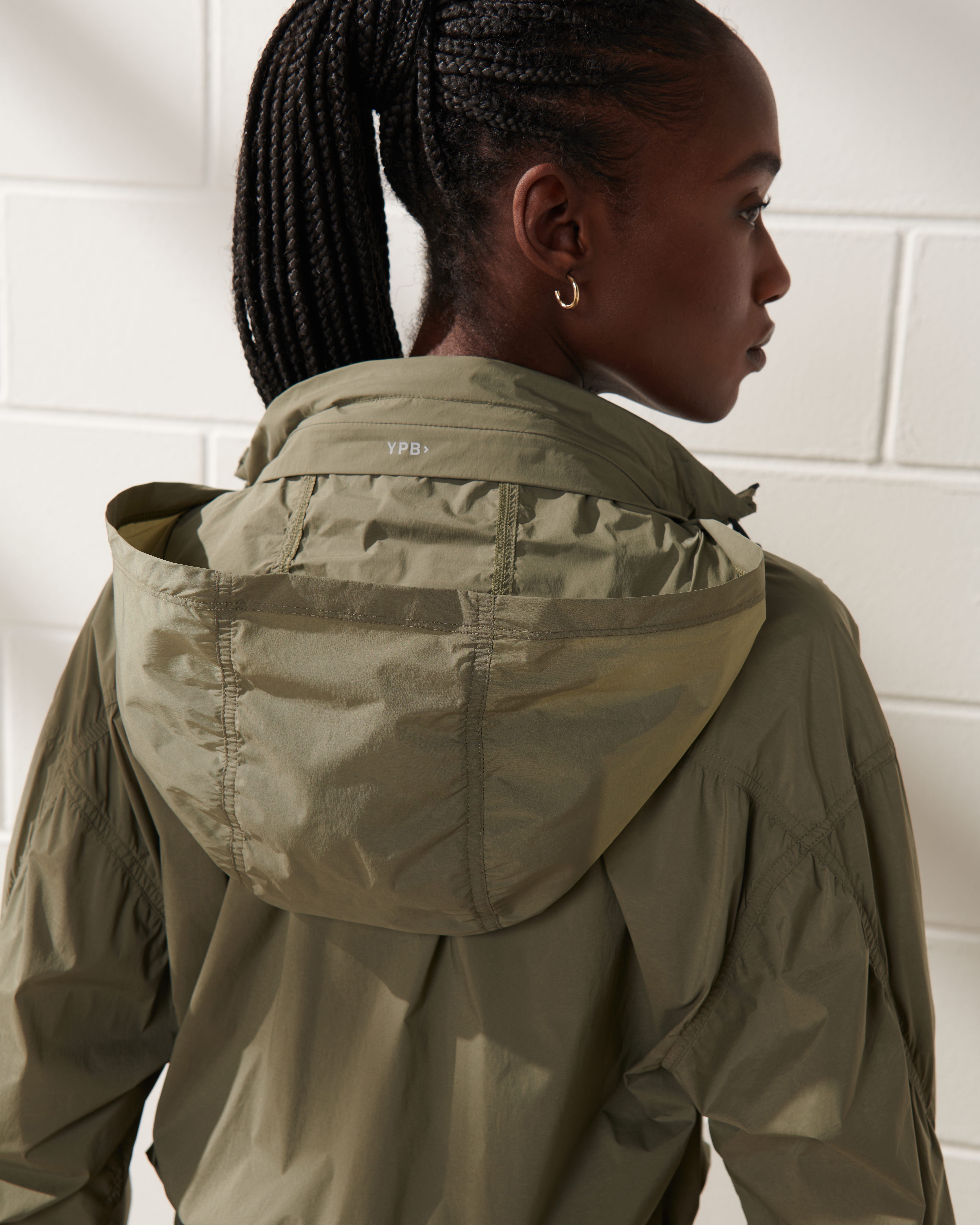 Ladies nylon windbreaker outlet jacket