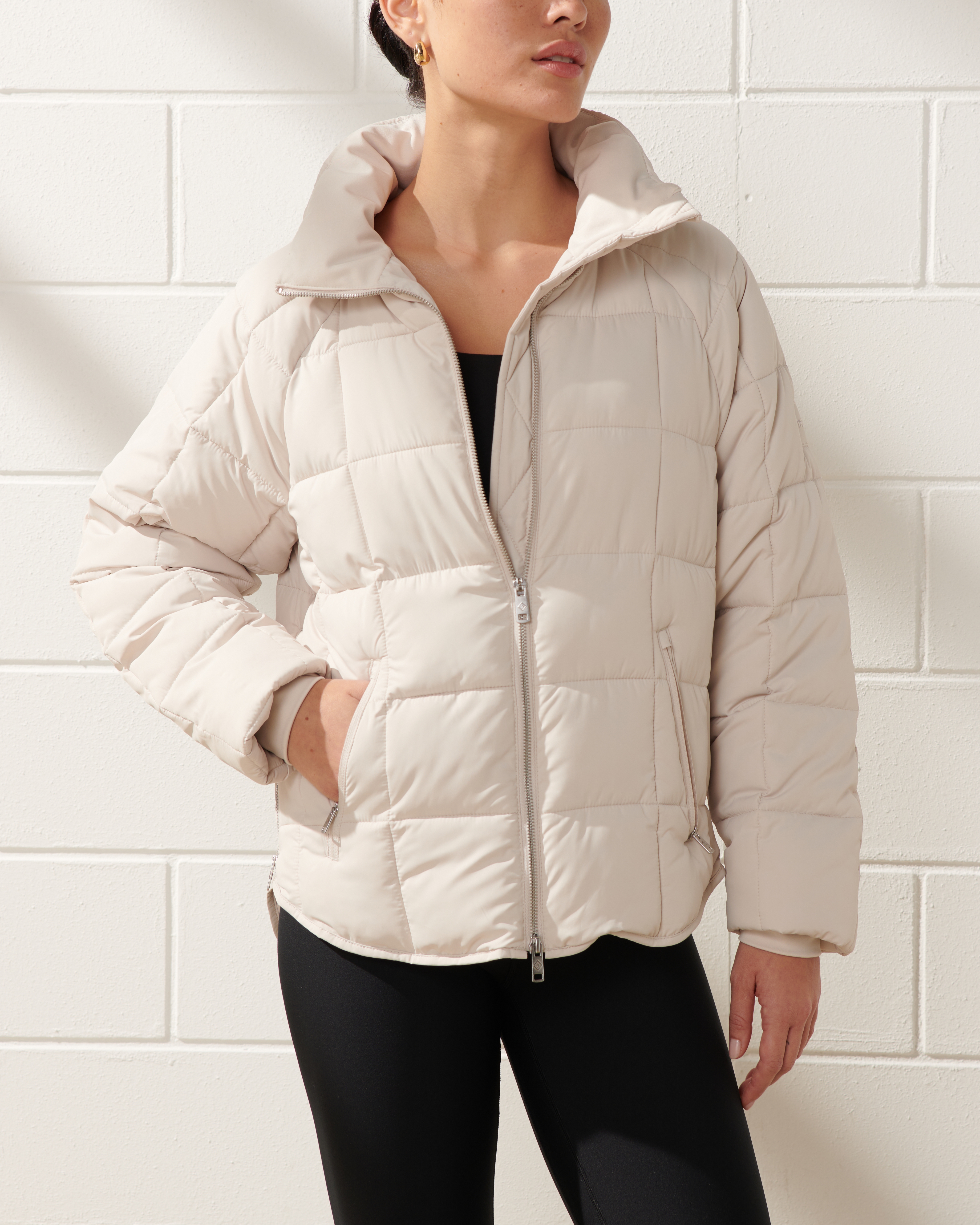 Abercrombie and fitch shop puffer jacket women's