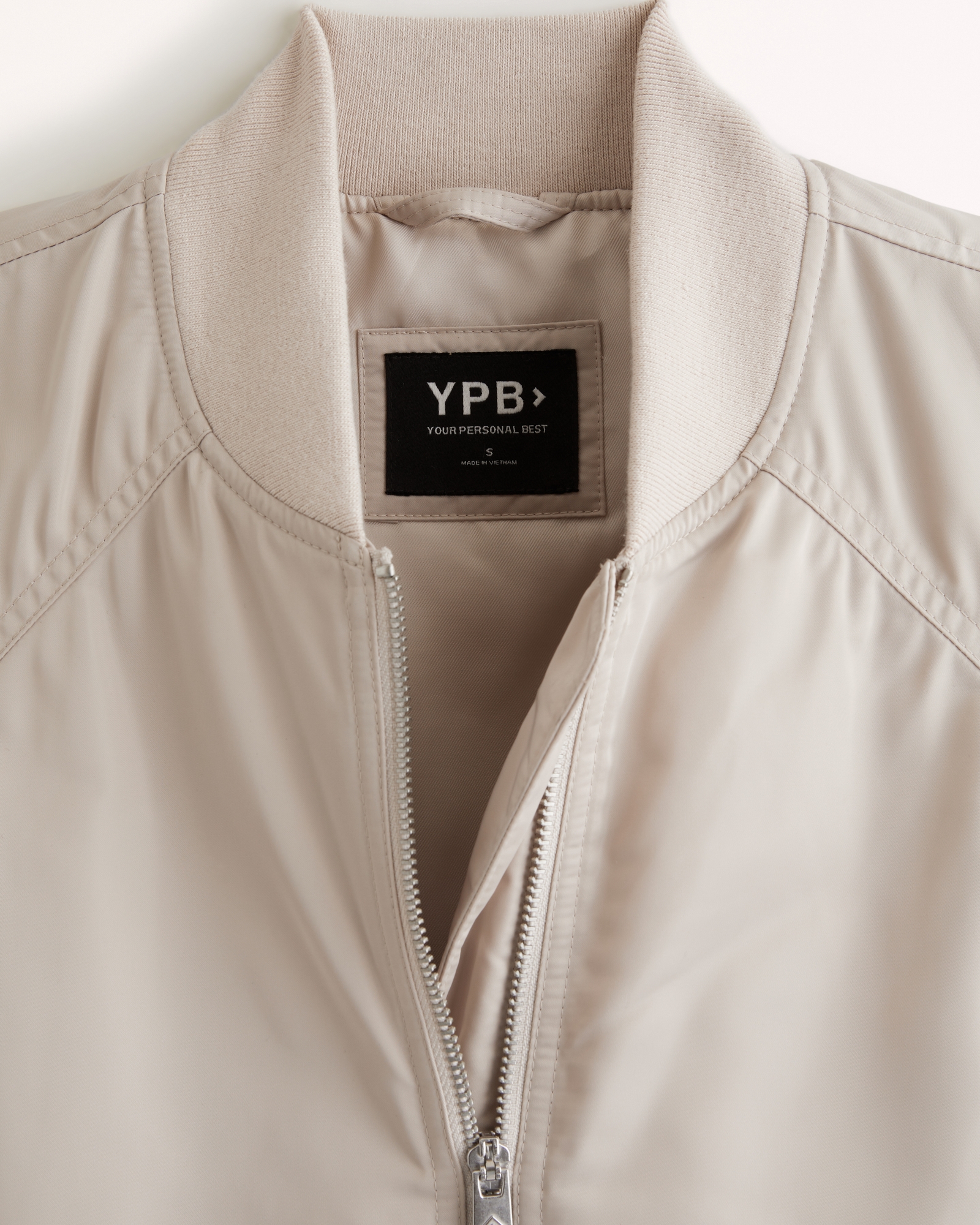 YPB Legging-Friendly Satin Bomber Jacket