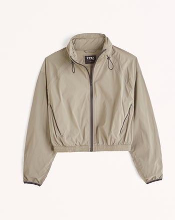 Women's YPB Lightweight Nylon Windbreaker Women's Coats & Jackets