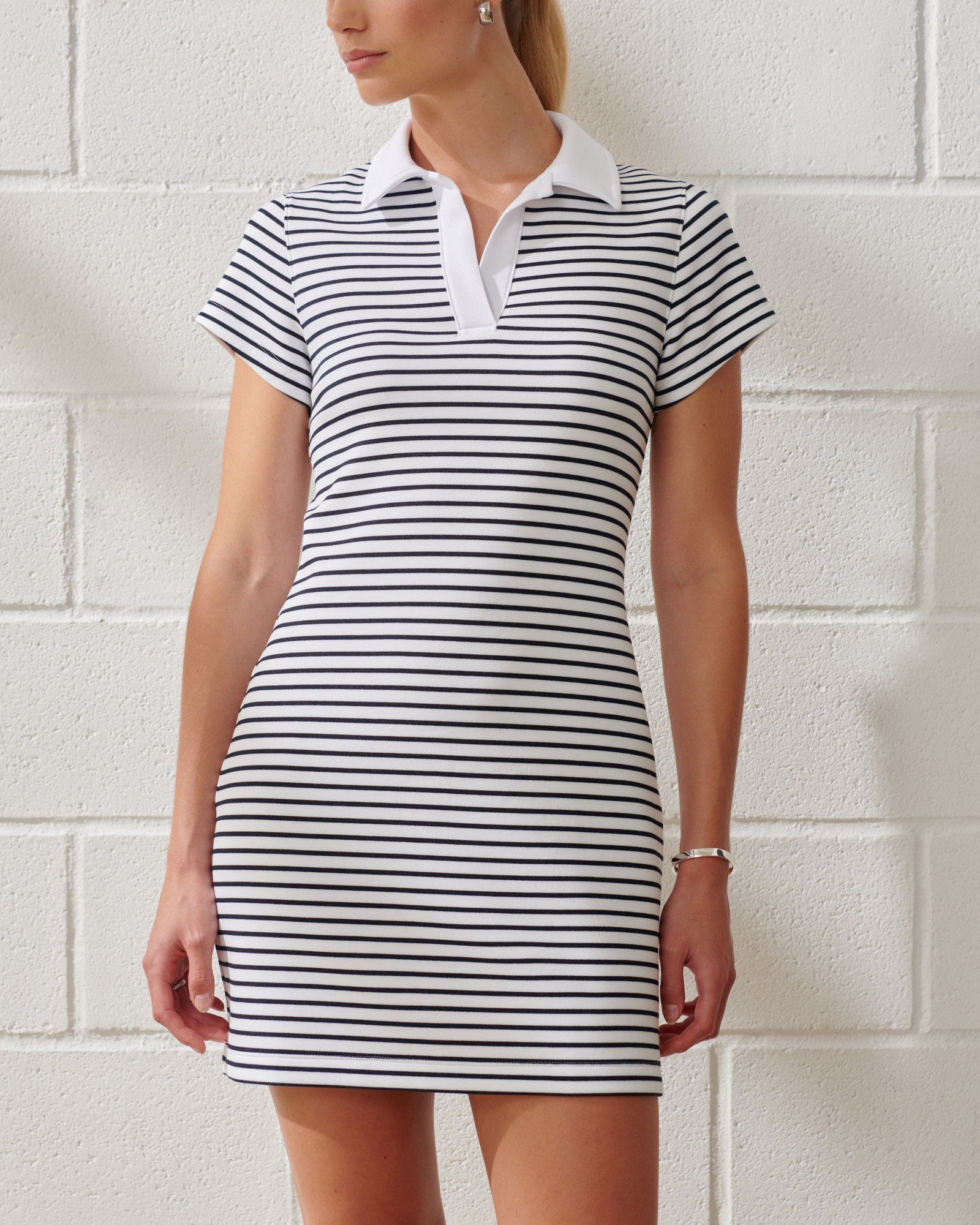 YPB neoKNIT Unlined Polo Mini Dress