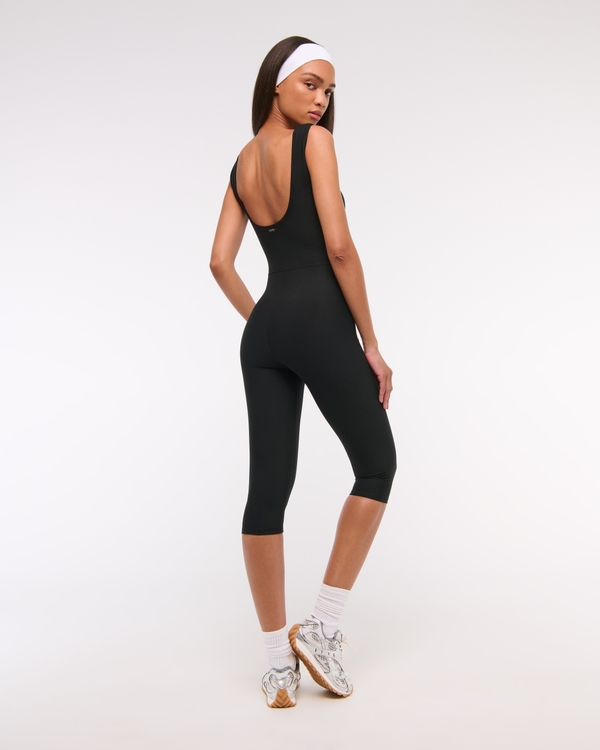 YPB sculptLUX Slash Capri Onesie, Black