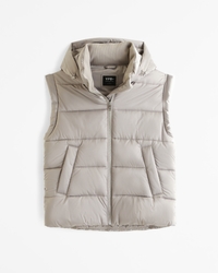 YPB Legging-Friendly Satin Puffer Vest