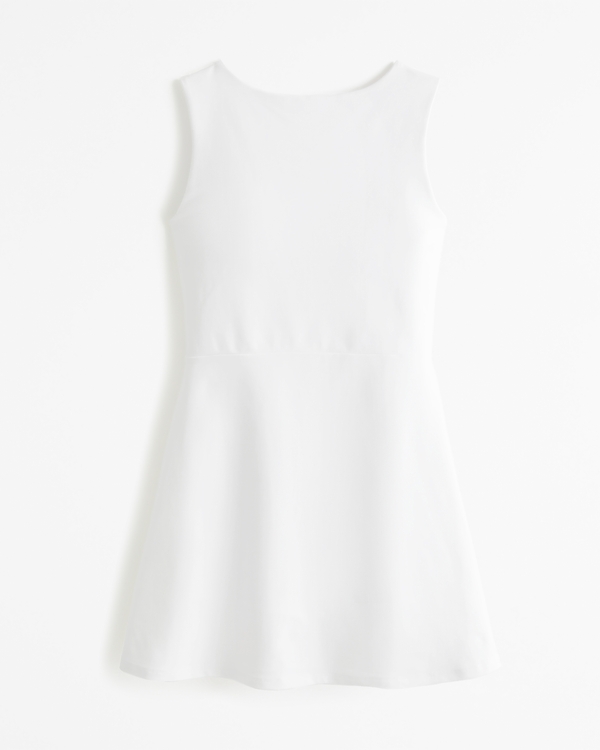 YPB sculptLUX Curve Love Slash Mini Dress, White