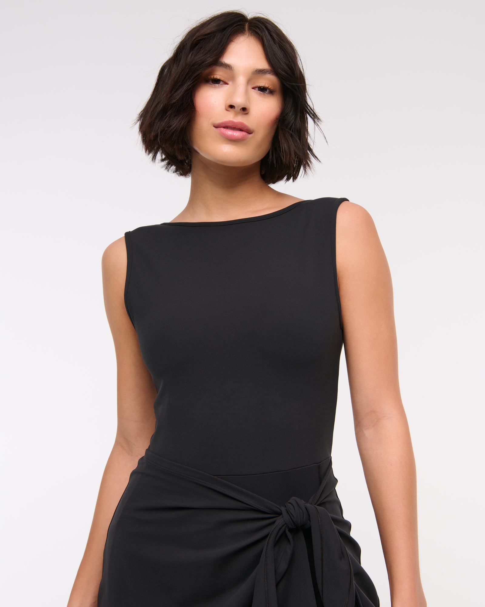 YPB studioFLEX Slash Wrap Mini Dress