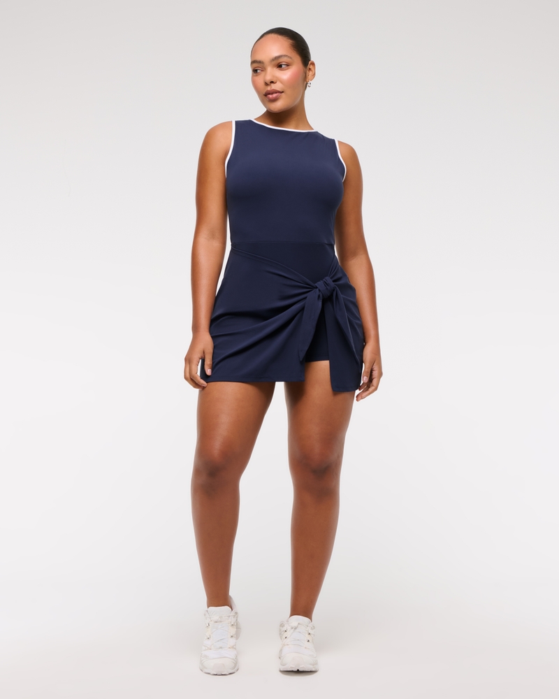 YPB studioFLEX Slash Wrap Mini Dress