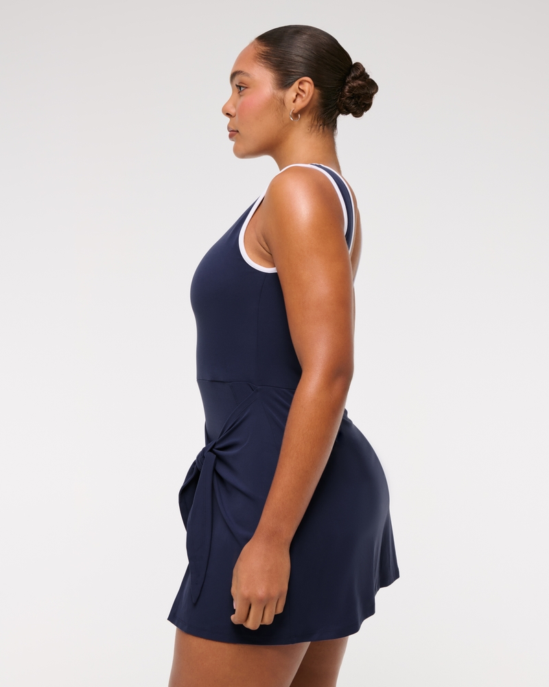 YPB studioFLEX Slash Wrap Mini Dress
