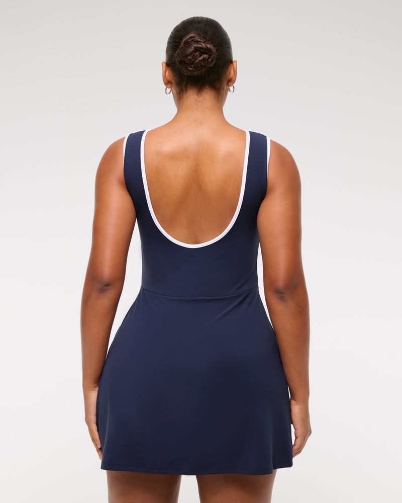 YPB studioFLEX Slash Wrap Mini Dress