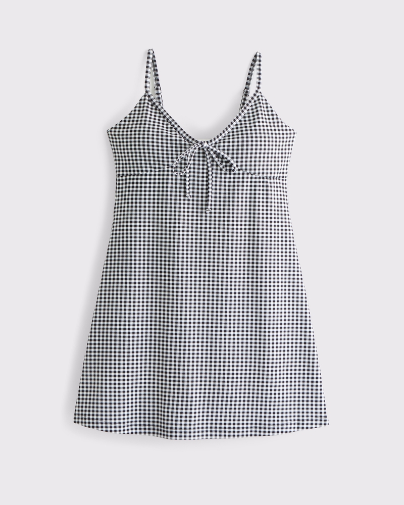 abercrombie gingham dress Women's YPB studioFLEX Scrunchie Strap Mini Dress | Women's Clearance