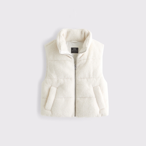 Женские жилеты Abercrombie & Fitch YPB On The Go Sherpa Puffer Vest