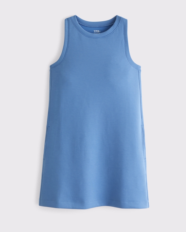 YPB neoKNIT On The Go Unlined Mini Dress, Blue view 1