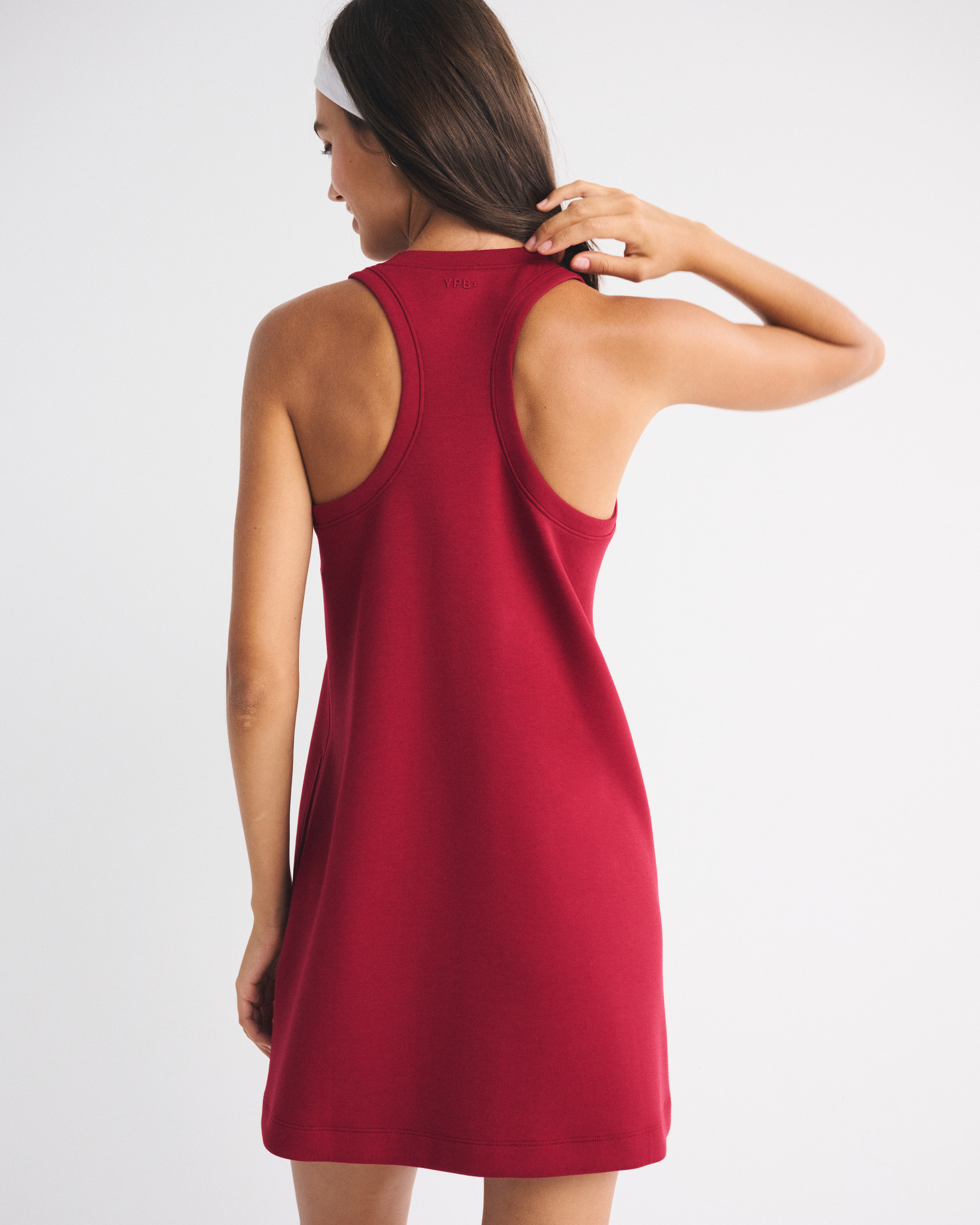 Abercrombie & Fitch Ypb Neoknit On The Go Unlined Mini Dress In Red