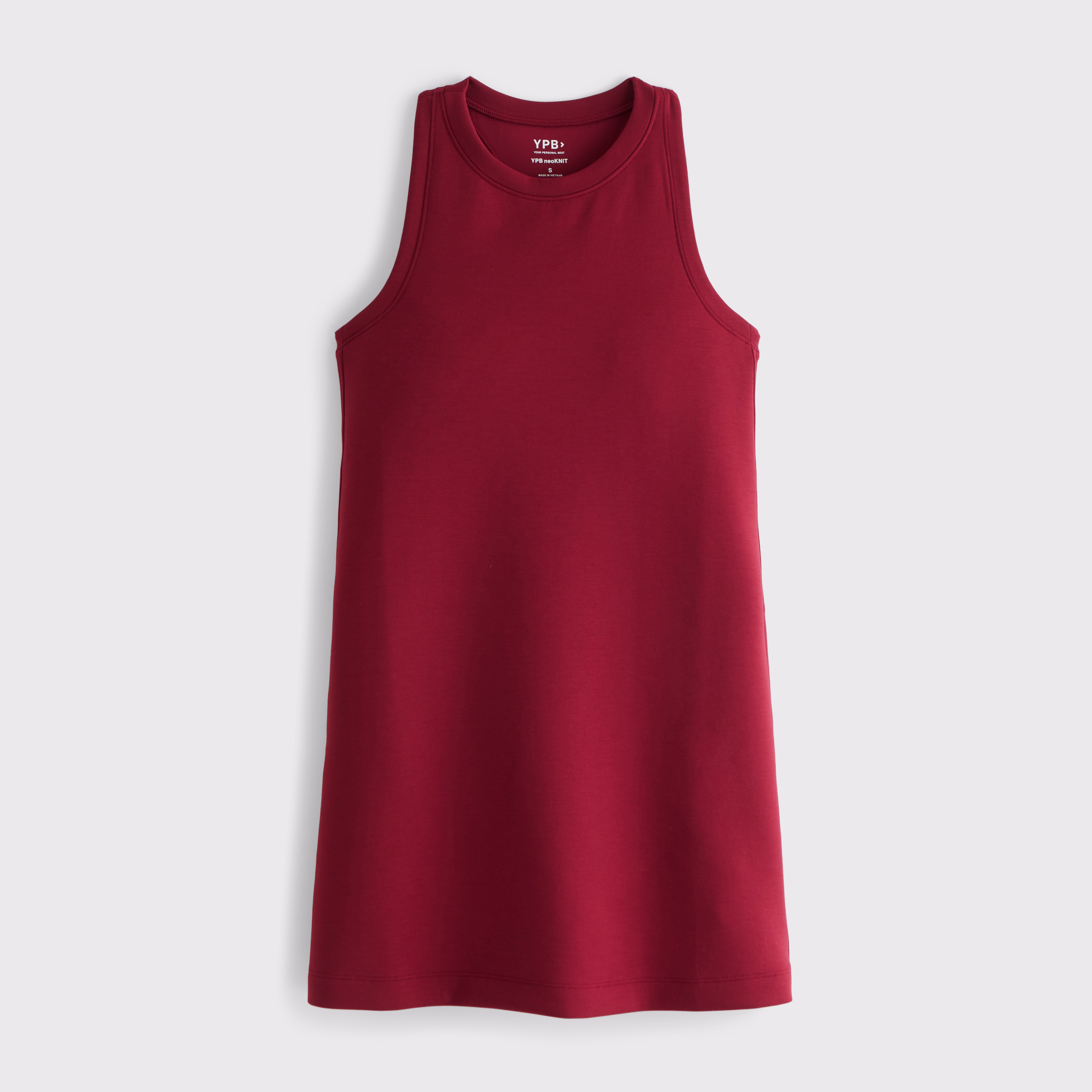 Abercrombie & Fitch Ypb Neoknit On The Go Unlined Mini Dress In Red