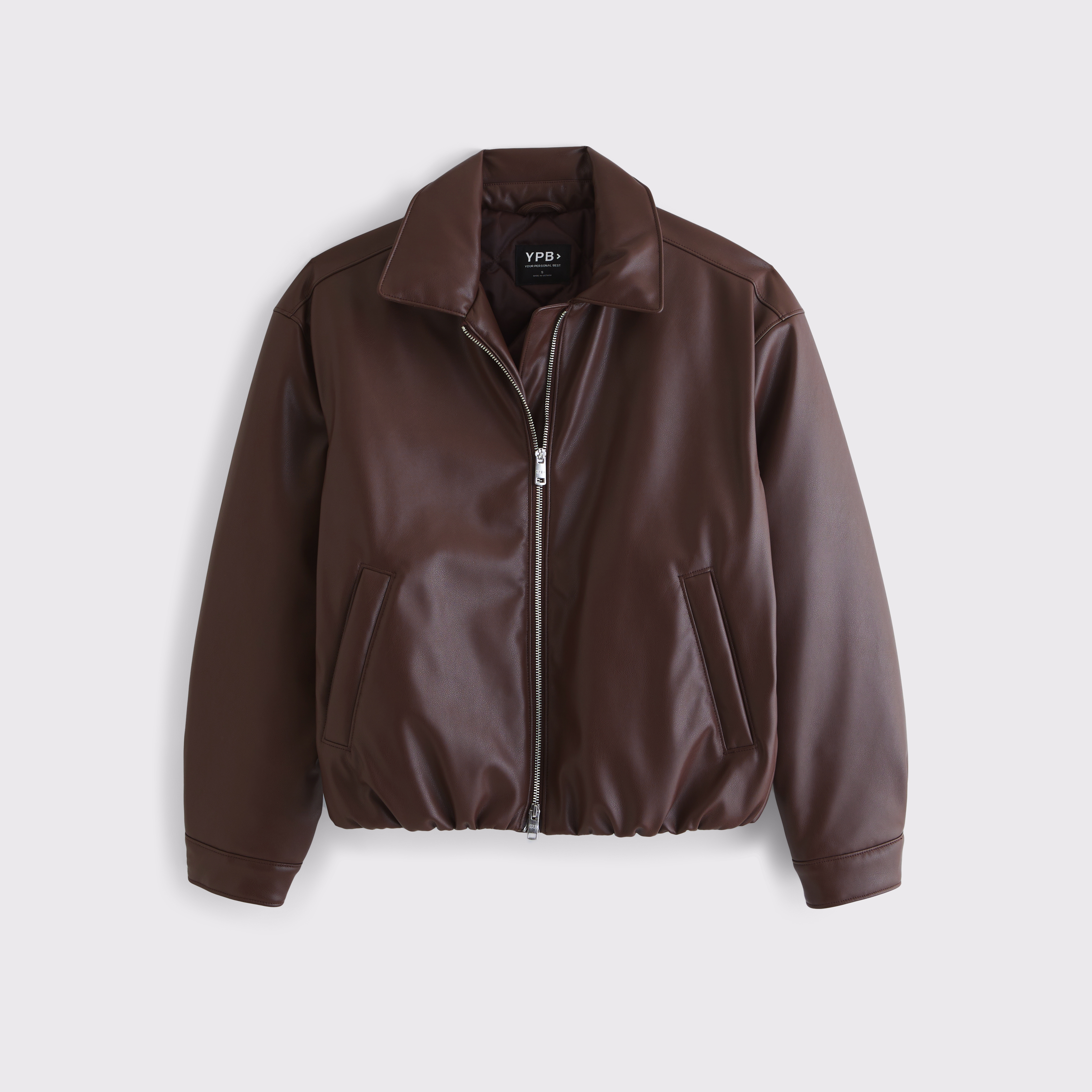 Women's YPB Bubble Hem Vegan Leather Jacket | Women's