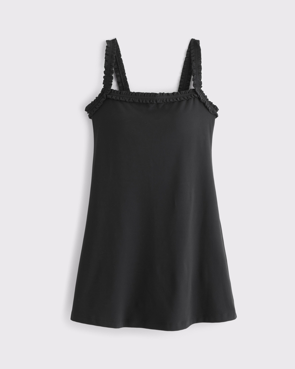 strapless open back dress Dresses: Lisse Rib Camisole Dress - White main image 0