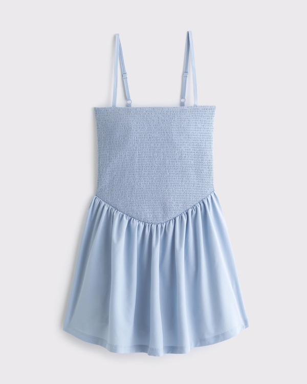 Women's YPB motionTEK Smocked Mini Dress | Women's Clearance |  Abercrombie.com