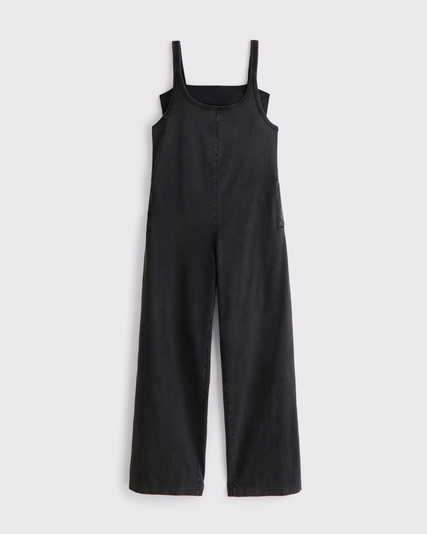 YPB Double-Layered Jumpsuit, Black view 1