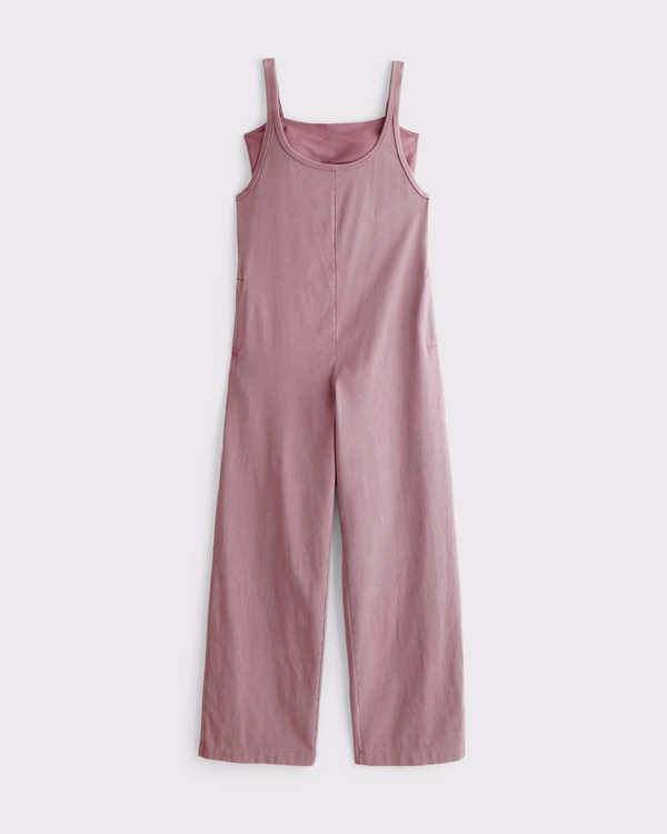 YPB Double-Layered Jumpsuit, Dark Pink view 1