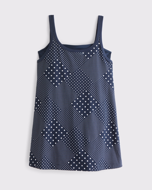 calvin klein embroidered a line dress Striped Bow-Tie Mini Dress main image 0
