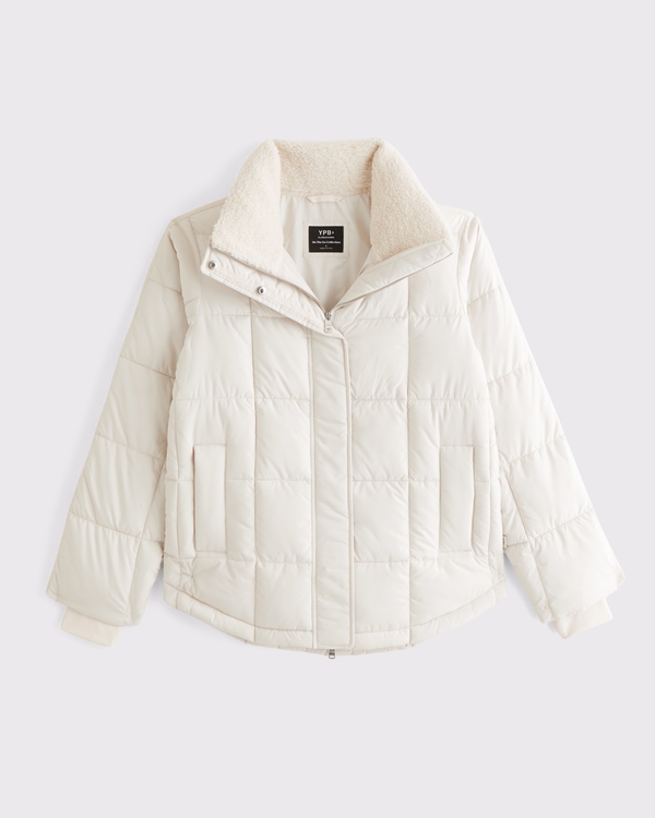 YPB On The Go 6AM Puffer Jacket, Cream view 1