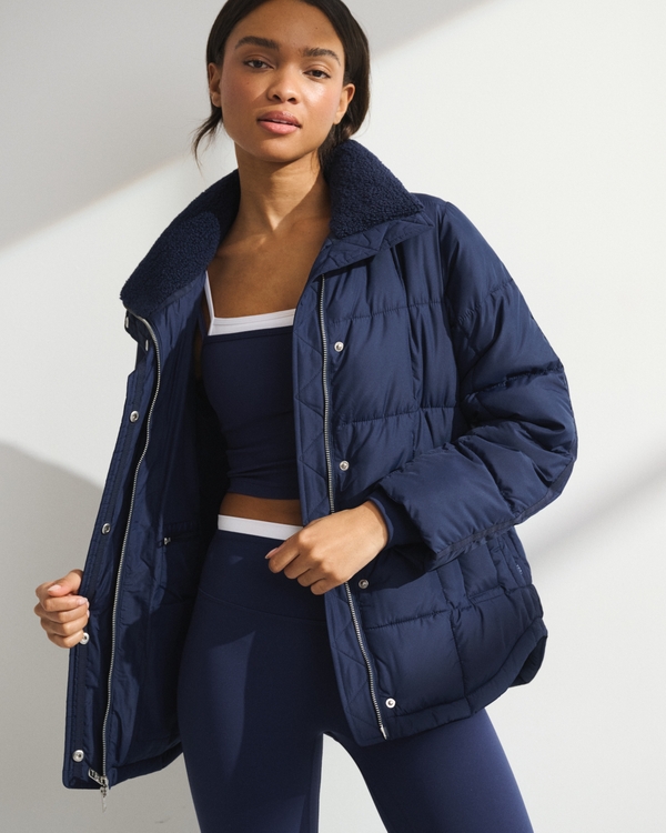YPB On The Go 6AM Puffer Jacket, Navy view 1