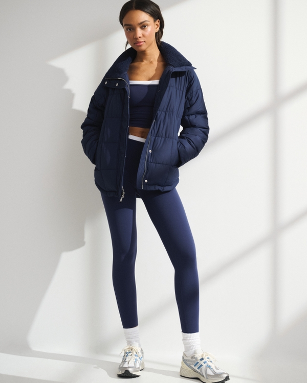 YPB On The Go 6AM Puffer Jacket, Navy view 2