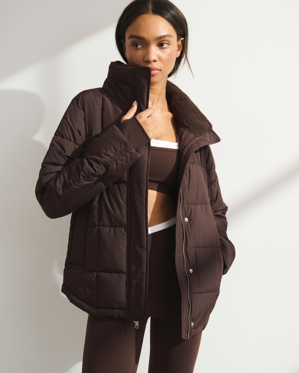 YPB On The Go 6AM Puffer Jacket, Espresso view 2