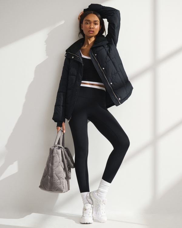 YPB On The Go 6AM Puffer Jacket, Black view 2