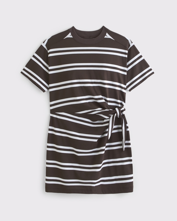 YPB On The Go Tie Mini Dress