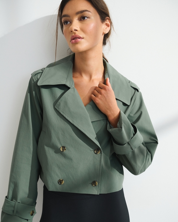 YPB On The Go Crinkle Trench Coat