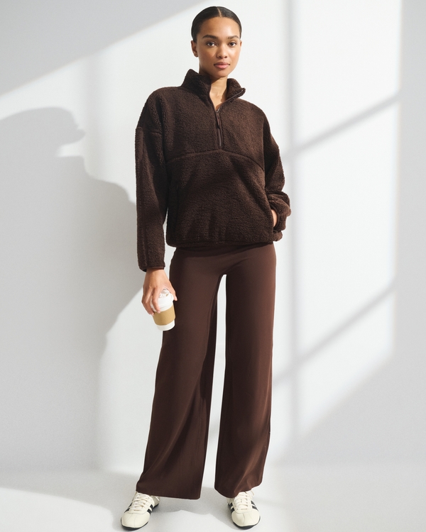 YPB On The Go Half-Zip Fleece, Espresso view 2
