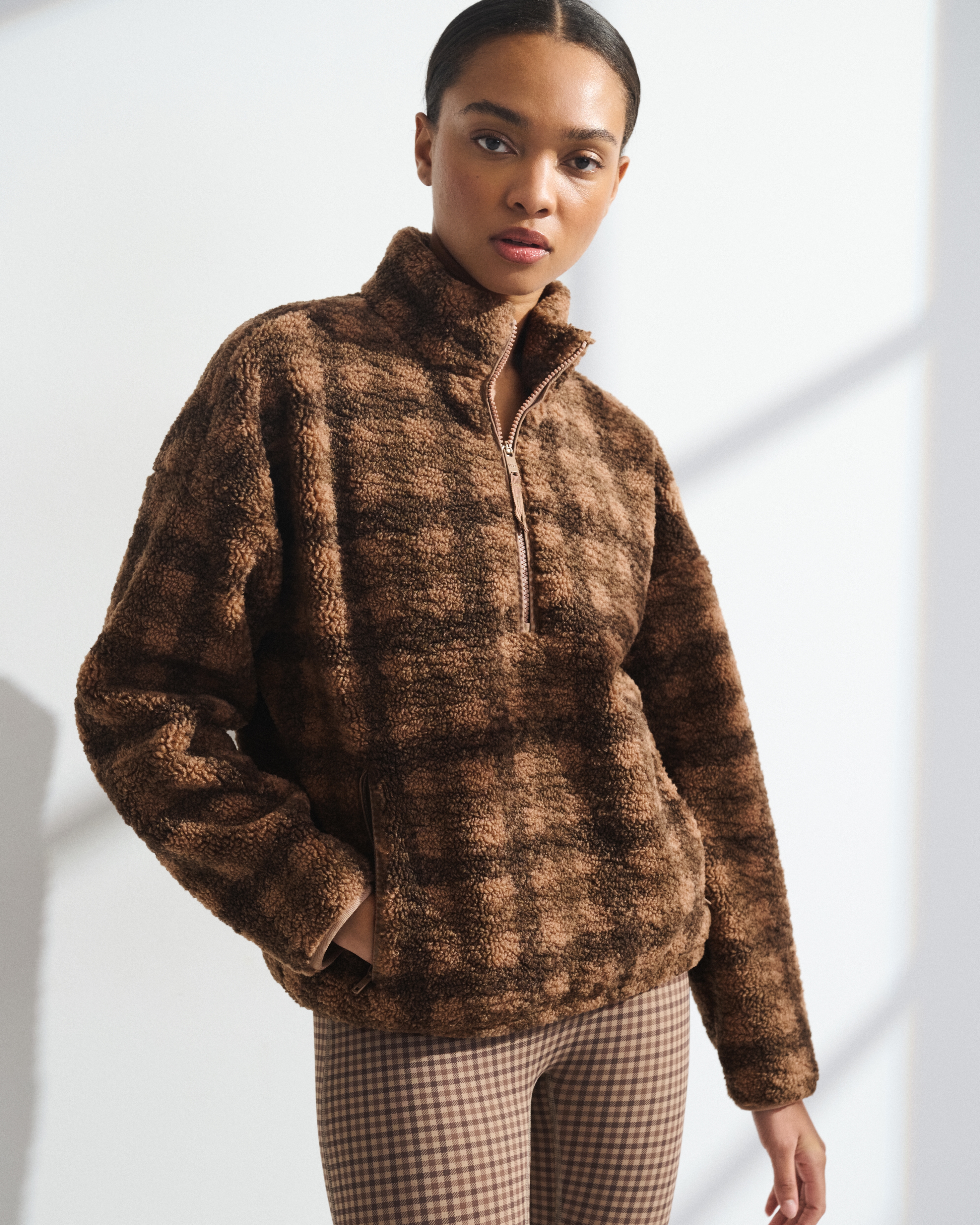 Женские свитеры Abercrombie & Fitch YPB On The Go Half-Zip Fleece — фото 2