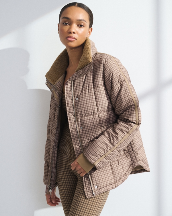 YPB On The Go Classic Puffer, Chocolate Mousse Pattern view 1