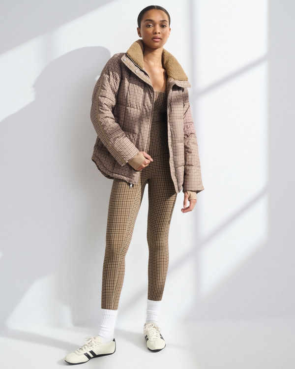 YPB On The Go Classic Puffer, Chocolate Mousse Pattern view 2