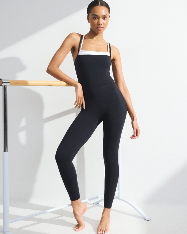 YPB studioFLEX Double-Layered Onesie, Black view 1