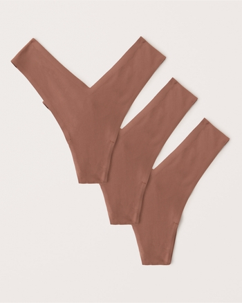 Women's Next to Naked 3Pack Thong VFront Underwear Women's