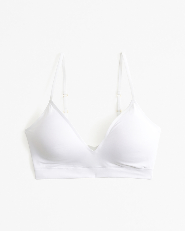 Next to Naked V-Neck Bralette, White