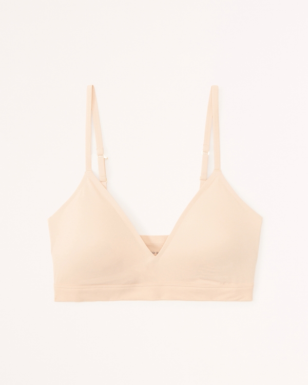 Next to Naked V-Neck Bralette, Almond