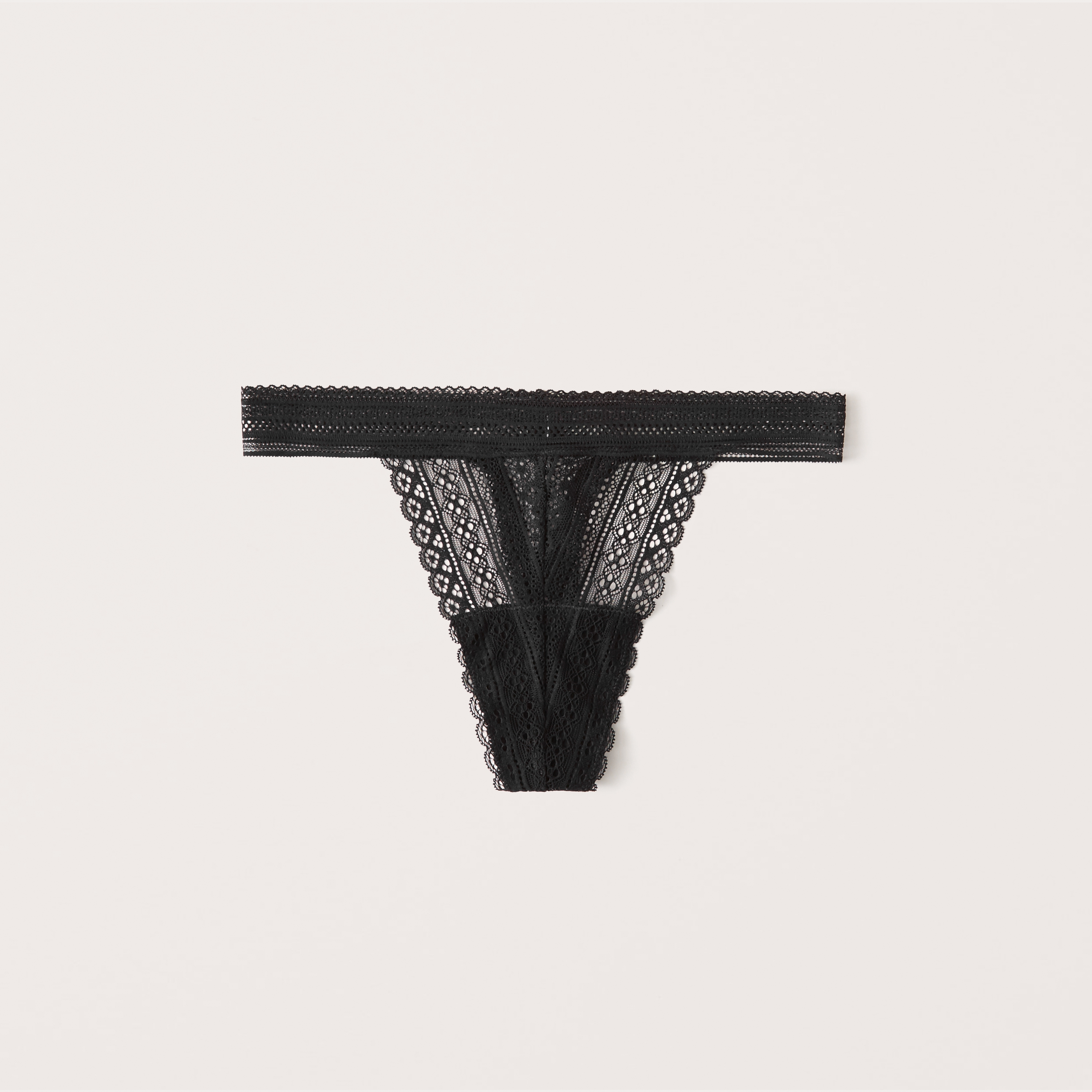 Women's Linear Lace Thong Underwear 